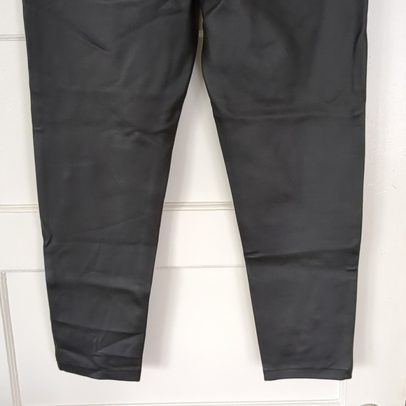 Betabrand Faux Leather Pants Medium Black 31X25 - Picture 9 of 14